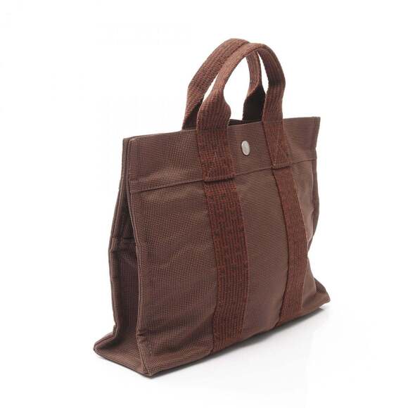 Hermes Herms Air Line PM Tote Bag, Nylon Canvas,